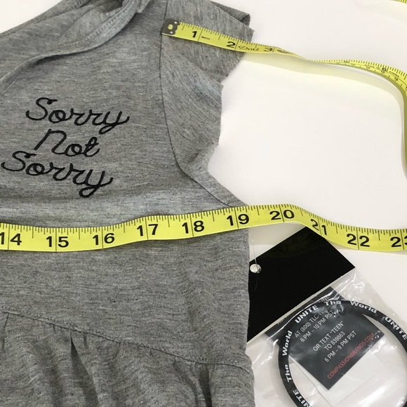 Love Tribe Sorry Not Sorry Top w/Bracelet XL - Picture 7 of 8